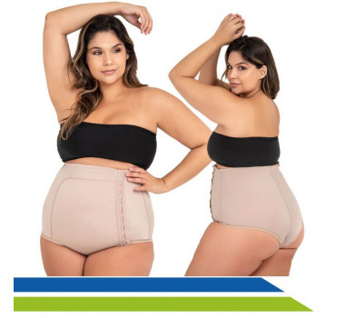 Cinta Abdominal Plus Size com fechamento Lateral 60608 – New Form