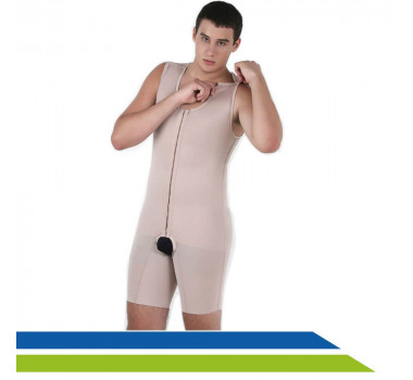 Cinta-Pós-Cirúrgica-Masculina-Completa-com-Colchetes-e Pernas-Cód-60409-1