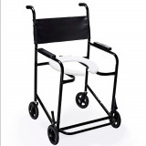  Cadeira de Banho para Obeso com Rodas, capacidade para 130 Kg e assento de 52cm l 