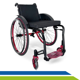 Cadeira de Rodas Monobloco Alumínio Leve Reclinável até 120kg Fácil de Transportar