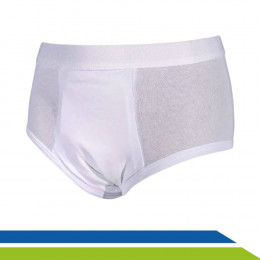 Calcinha Cueca Incontinência Urinária Roupa Íntima Absorvente Escapes Reutilizável Unissex Adulto Idoso 