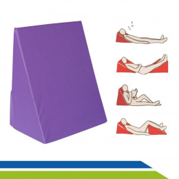Travesseiro Triangular Encosto Liso Pós-Cirúrgico Abdominoplástia Idoso Antirrefluxo com Capa Impermeável Bioflorence