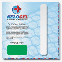 Fita de Silicone para Cicatriz e Prevenção de Queloide 35cmx3cm - Cód. D135 - Kelogel