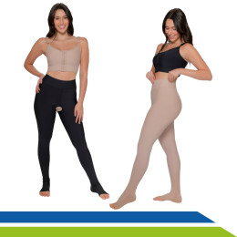 Calça Legging Compressora para Lipedema Celulite Modelador Pós-Cirúrgico Emana New Form