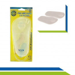 Palmilha Ortopédica 3/4 em Silicone Com Piloto Para Metatarsalgia Anti-Impacto Ortho Pauher - Cód. 5001