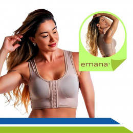 Sutiã Pós-Cirúrgico Emana Regata Mamoplastia Mastectomia Média Compressão New Form