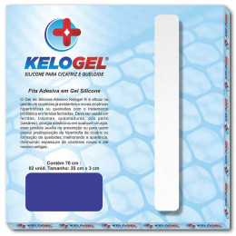 Fita de Silicone para Cicatriz e Prevenção de Queloide 70cm x 3cm - Cód. D170 - Kelogel