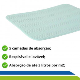 Lençol Ultra Absorvente para Idosos Acamados Crianças Lavável UN Longevitech