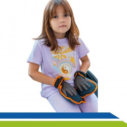Luva de Contenção Proteção das Mãos Infantil Almofadada com Toque Macio PAR Longevitech