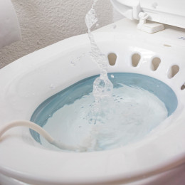 Bacia Bidê para Banho de Assento Higiene Íntima Retrátil Longevitech - BA-BA