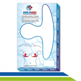 Fita de Silicone Mamoplastia Mastopexia em T Invertido 23x13cm 2un Kelogel