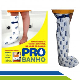 Capa Protetora de Gesso Probanho Perna Inteira Adulto Bioflorence Cod 302-0013