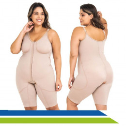 Cinta Plus Size Completa Pós-Cirúrgica Modeladora com Reforço e Busto Pré-Moldado 60402 - New Form