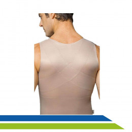 Colete Corretor Postural Modelador Compressor Masculino 2071 Média Compressão Macom 
