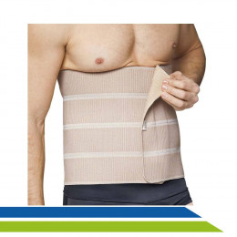 Faixa Cinta Abdominal Elástica OBESO Macom 1,60m Comprimento Abdominoplatia Bariátrica - 4 Elásticos