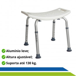 Banco para Banho com regulagem de Altura até 130 KG Hidrolight