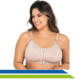 Sutiã Plus Size Pós-Cirúrgico Mamoplastia com Abertura Frontal e Alças Reguláveis 60104 - New Form