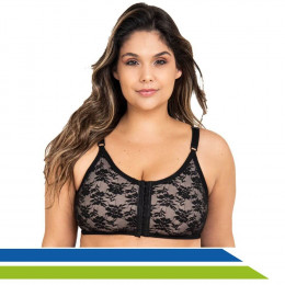 Sutiã Plus Size Pós-Cirúrgico Mamoplastia com Acabamento em Renda 60153 - New Form