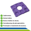 Almofada-Anti-Escaras -Hemorroidas-Caixa de-Ovo-Quadrada-em-Gel-com-Orifício-Bioflorence-Cod-103-00281