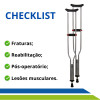 muleta - Adulto - idoso - perda de mobilidade - fratura - luxacao - lesao