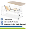 Cama-Articulada-2-Manivelas-Evolution-Fit com-Grade-Móvel-e-Colchão-Original-Pilati-1