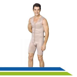 Cinta Pós-Cirúrgica Masculina Macom Completa com Colchetes e Pernas - Cód. 2069B Cinta Pós-Cirúrgica Masculina Macom Completa com Colchetes e Pernas - Cód. 2069B