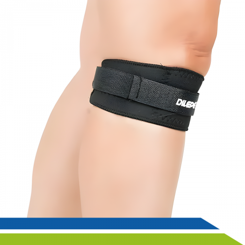 Tira Subpatelar Ortopédica em Neoprene Suporte Esporte Atividade Física Treino Alívio de Dor