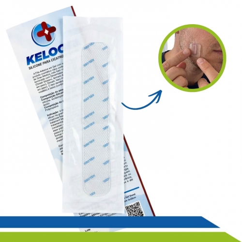 Fita de Silicone para Cicatriz e Prevenção de Queloide 35cmx3cm - Cód. D135 - Kelogel