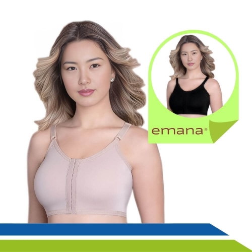 Sutiã Pós-Cirúrgico Tecido Emana Mastectomia Mamoplastia Média Compressão com Alças Reguláveis New Form