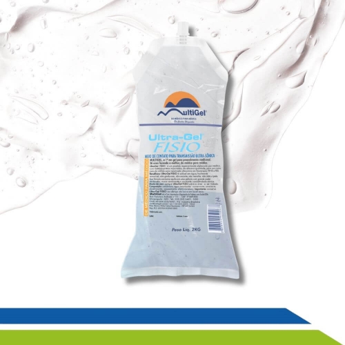 Gel Condutor para Fisioterapia Bag 2 KG Ultra Gel Fisio - Multigel - Cod 17-2KG