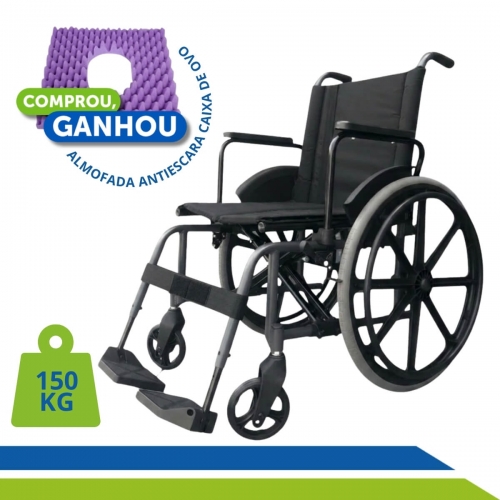 Cadeira de Rodas Dobrável Ortomobil MA3F até 150kg – Conforto, Segurança e Mobilidade para o Dia a Dia