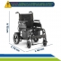 Cadeira de Rodas Motorizada Elétrica Dobrável Desmontável até 120kg D800