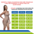 Kit 2 Cintas Pós Cirúrgica Emana Macaquinho Reforçada Abdominoplastia Lipoaspiração 4 Ajustes Original