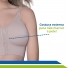 Sutiã Pós-Cirúrgico com Base Reforçada Fechamento Frontal e Costura Horizontal no Busto - Cód. 60113 - New Form