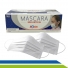 Máscara Descartável Elástico Triplo Branca CX 50 UN Atóxica TNT SSplus - CÓD. 12410