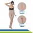 Cinta Pós-Cirúrgica Modeladora Short com Suspensório, Colchetes e Reforço no Culote Cód. 60437 - New Form