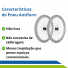 Roda Pneu Antifuro ou Inflável Alumínio Traseiro 60x60 para Cadeira de Rodas Ortomobil sem Eixo PAR