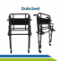 Cadeira de Banho Dobrável Desmontável Higiênica em Alumínio Idoso B5A Ortomobil