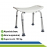 Banco para Banho com regulagem de Altura até 130 KG Hidrolight