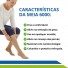 Meia Venosan 6000 de Média Compressão 20-30mmHg 3/4 Bege - Pé Aberto - Cód. BR62011