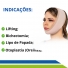 Máscara Faixa Para Lipo de Papada Mentoniana Otoplástia Tecido Emana Média Compressão - New Form